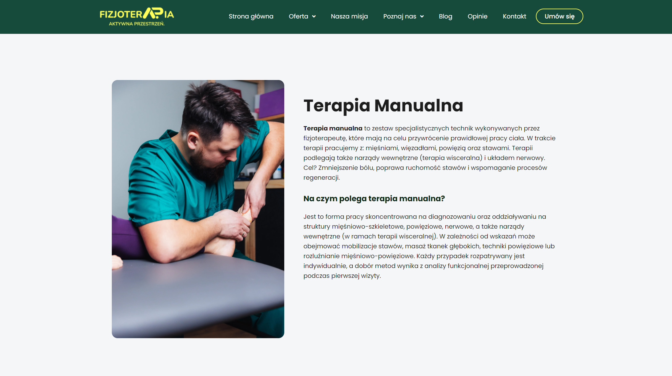 Terapia manualna w Krakowie - jakie schorzenia najczęściej konsultują pacjenci z dużych miast?