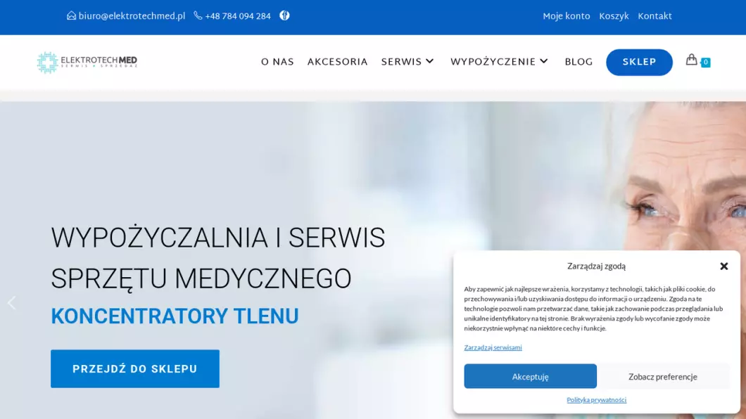 Elektrotechmed - Koncentratory tlenu