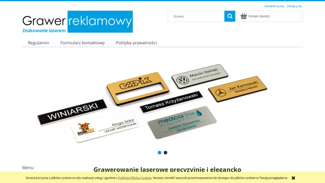 Grawerowanie laserowe - Grawer Reklamowy