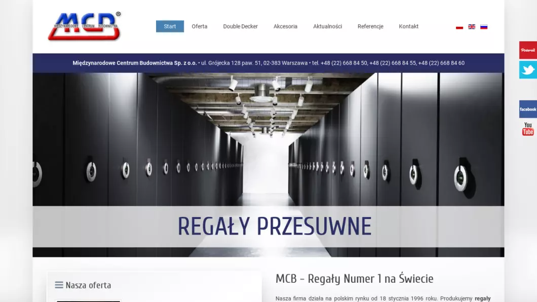 Producent regałów i mebli MCB