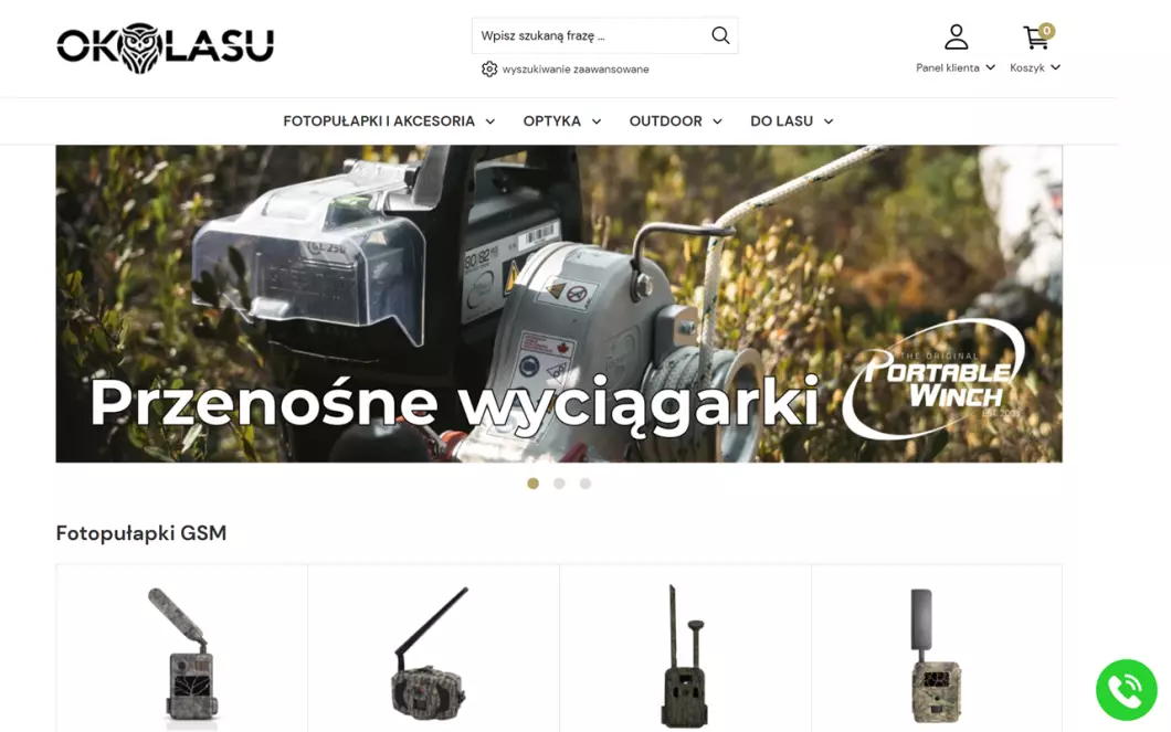 Oko Lasu - sprzęt obserwacyjny