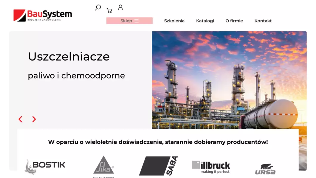 Sklep z chemią budowlaną - Bau System